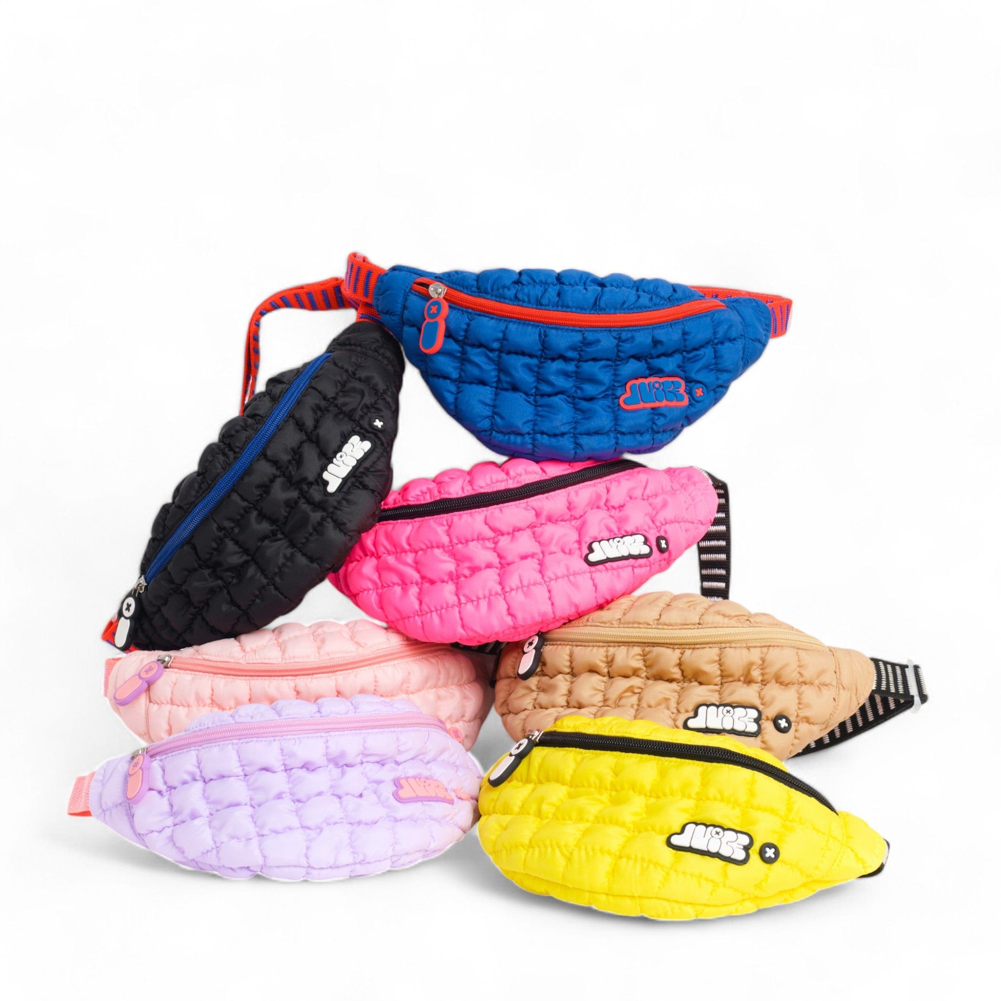 Trendy Boba Themed Fanny Pack - Jet Black | Stylish Waist Bag for Bubble Tea Lovers | Perfect for Festivals, Travel & Everyday Use