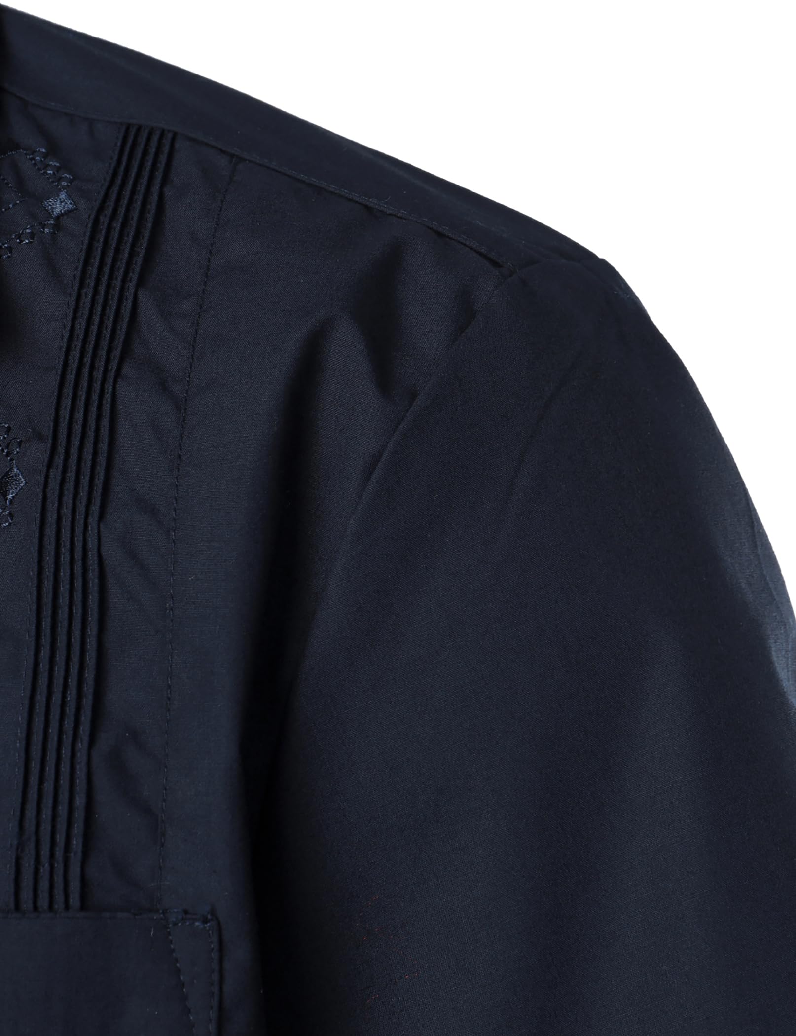 VATPAVE Men's Embroidered Cuban Guayabera Shirts | Short Sleeve Casual Button Down Shirt for Beach, Summer & Tropical Vacations | Lightweight Breathable Linen Blend Fabric