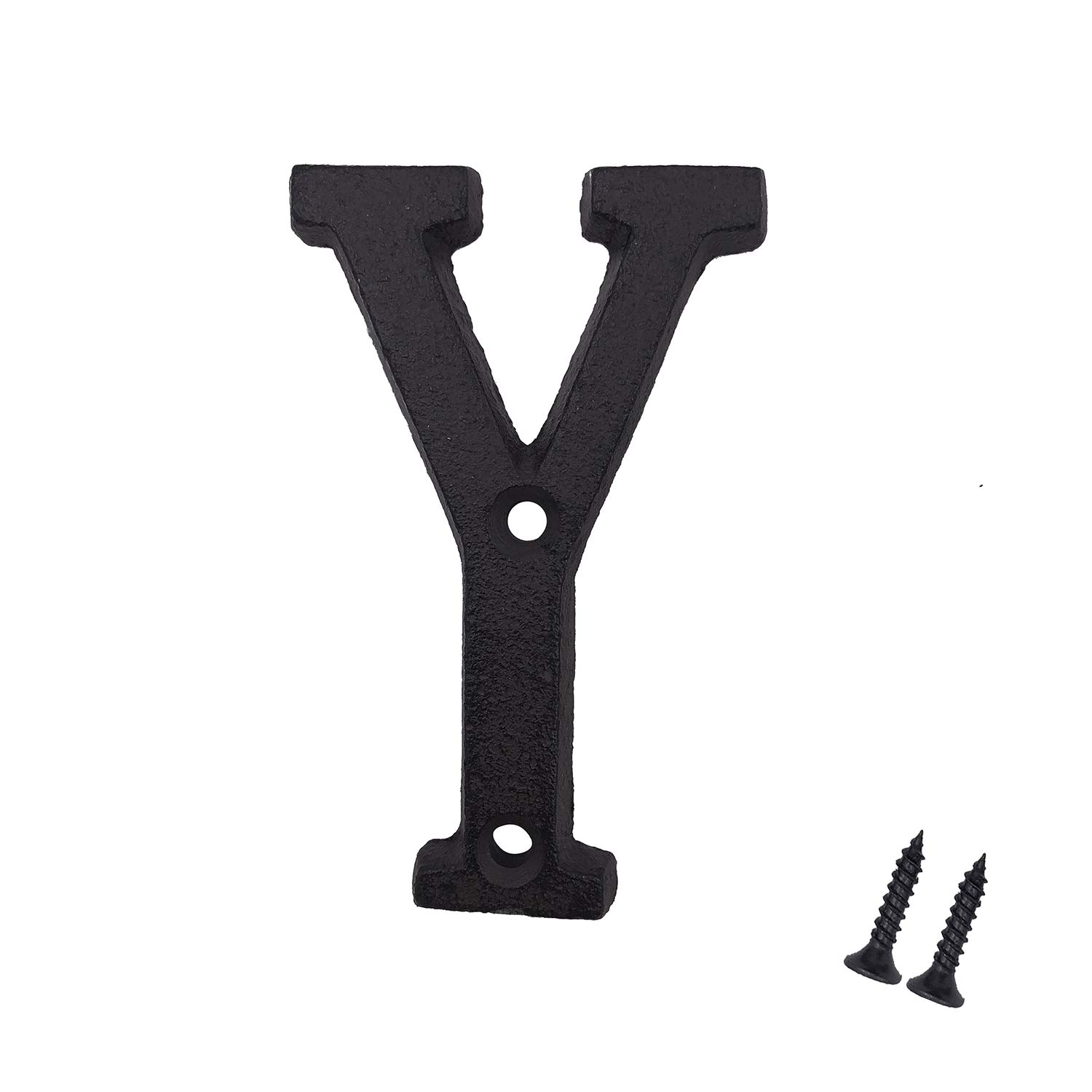 3 Inch Cast Iron House Letters - Durable Mailbox & Home Address Letter 'Y' for Outdoor Decor, House Numbering & Curb Appeal