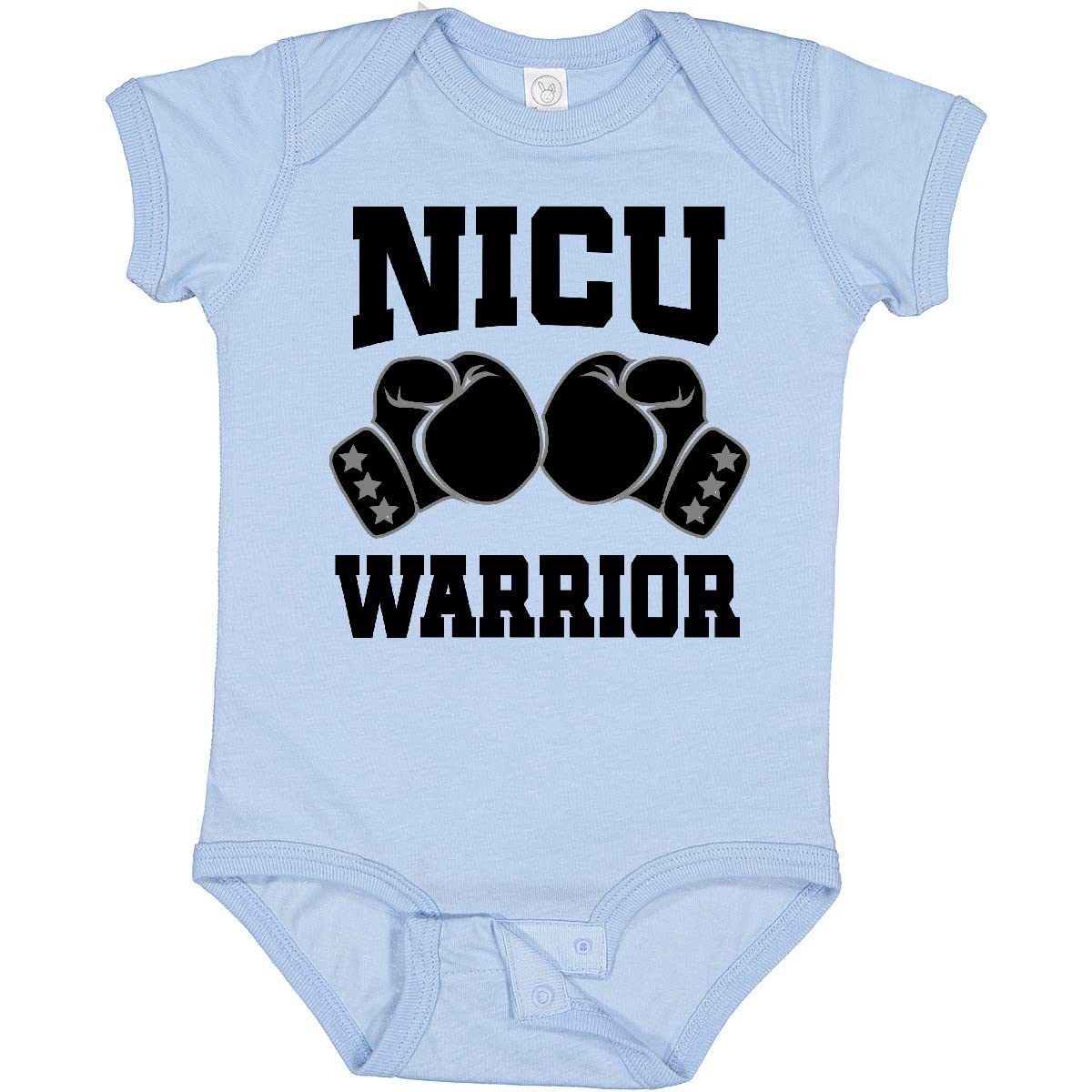 Inktastic NICU Warrior Baby Boy Bodysuit - Soft Cotton Onesie for Newborns & Infants - Perfect for NICU Graduation, Baby Showers & Hospital Photos