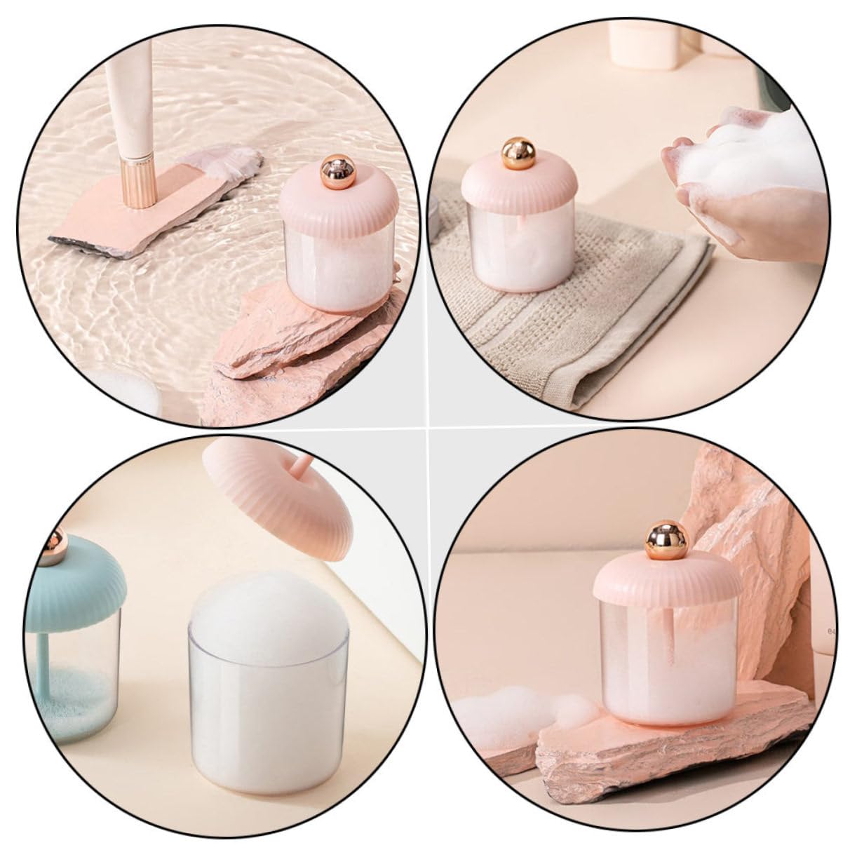 Balacoo 3-Piece Bubble Foamer Set - Facial Cleansing Tool, Shampoo Foam Maker, Travel Soap Dispenser for Skincare & Hair Care | Perfect for Home, Spa, and Travel Use