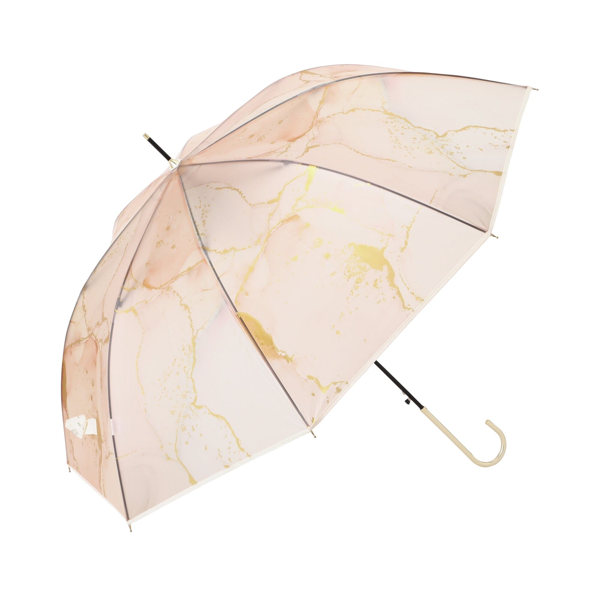 Elegant Brown Ink Art Long Umbrella - 61cm Waterproof Windproof Compact Folding Umbrella for Men & Women - Perfect for Rainy Days, Outdoor Events, and Daily Commute