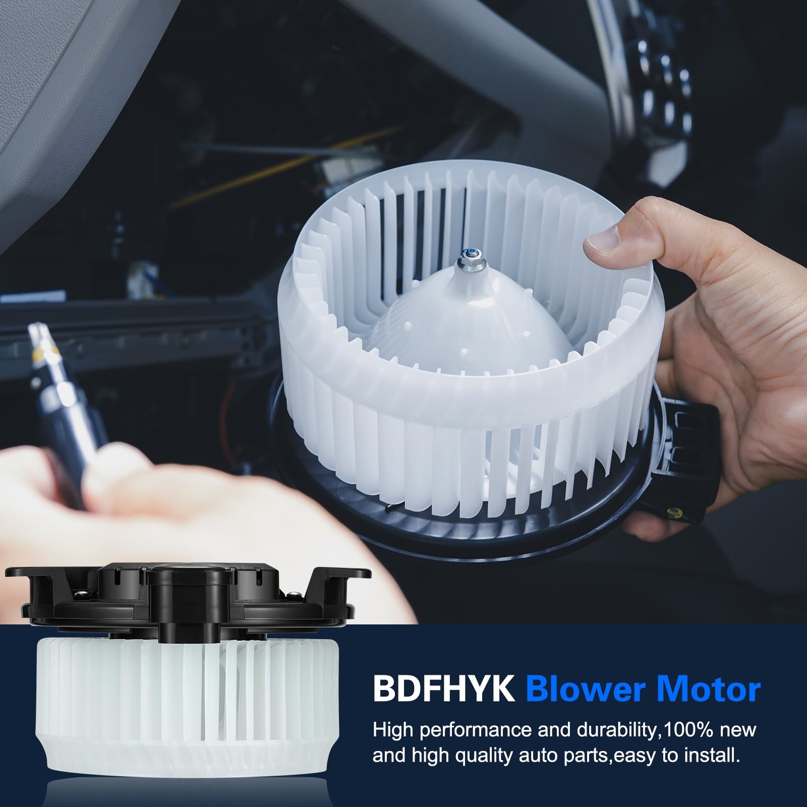 BDFHYK AC Heater Blower Motor Fan 700298 - Replacement for 2008-2022 Toyota Sequoia & 2011-2020 Toyota Sienna - Compatible with 871030C051 87103-0C051 TO3126128 - HVAC Blower Motor Assembly - Perfect for Cabin Air Circulation & Climate Control System Repair