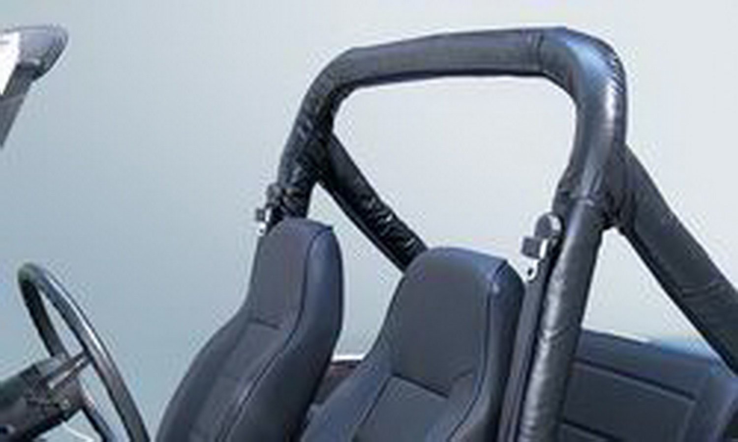 Rugged Ridge Roll Bar Cover Kit Full 13610.01 for 1978-1991 Jeep CJ & Wrangler YJ - Durable Protection for Off-Road Adventures & Open-Air Driving