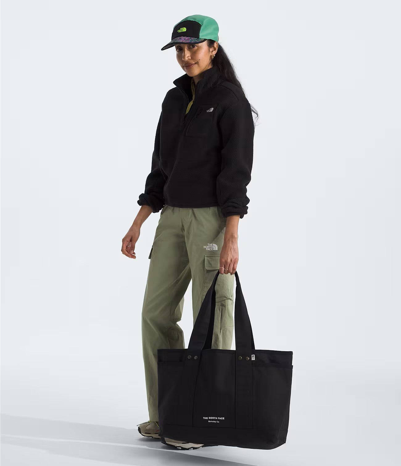The North Face Circular Cotton Tote Bag - Eco-Friendly Reusable Shopping Tote for Groceries, Beach, Travel & Daily Use