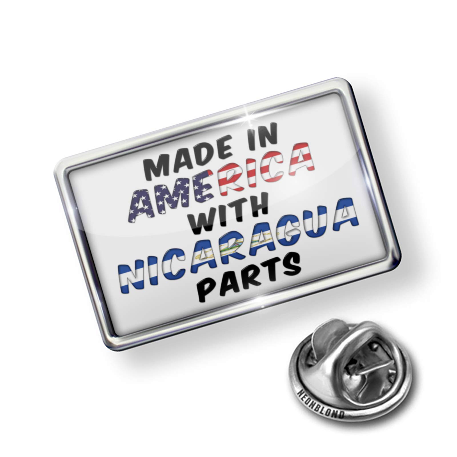American-Made Pin with Nicaraguan Parts - Perfect for Gifts, Collectibles & Patriotic Events