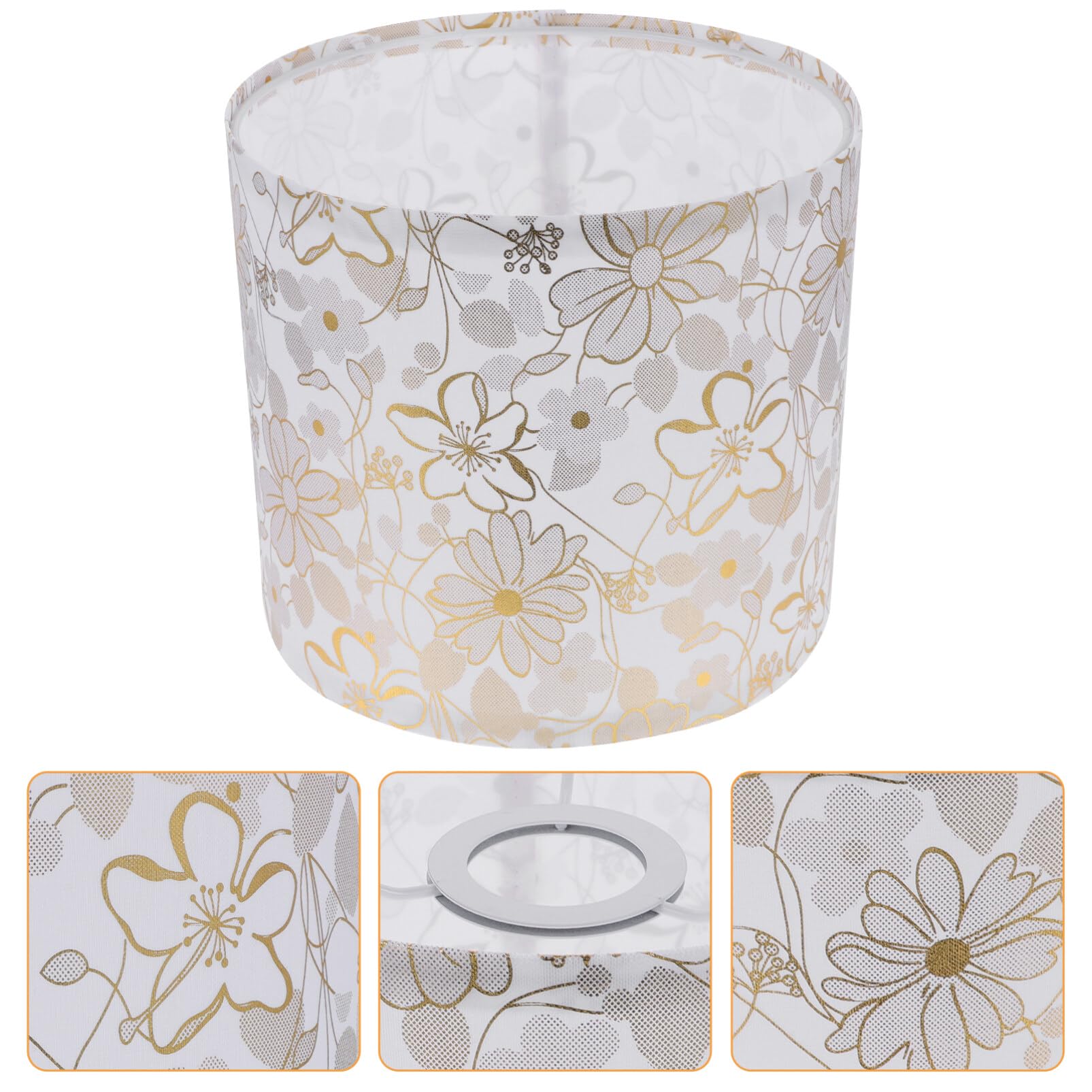 OSALADI Fabric Lampshade - Creative Drum Lamp Shade for Chandeliers & Table Lamps - Simple Linen Design - Perfect for Living Room, Bedroom & Dining Room Lighting Decor