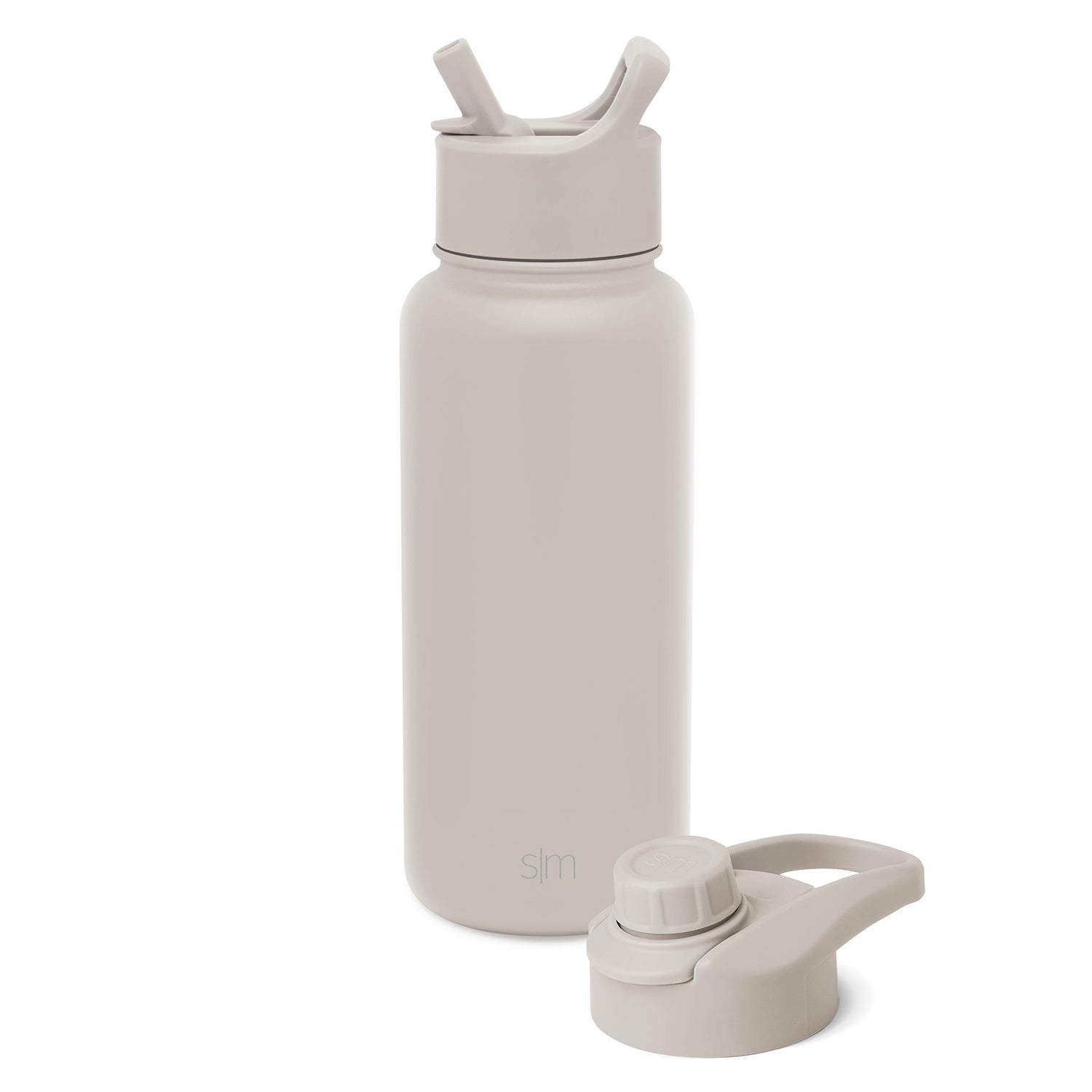 Summit Insulated Water Bottle with Straw Lid & Chug Cap - 32oz Leakproof Stainless Steel Thermos for Gym, Hiking & Outdoor Activities
