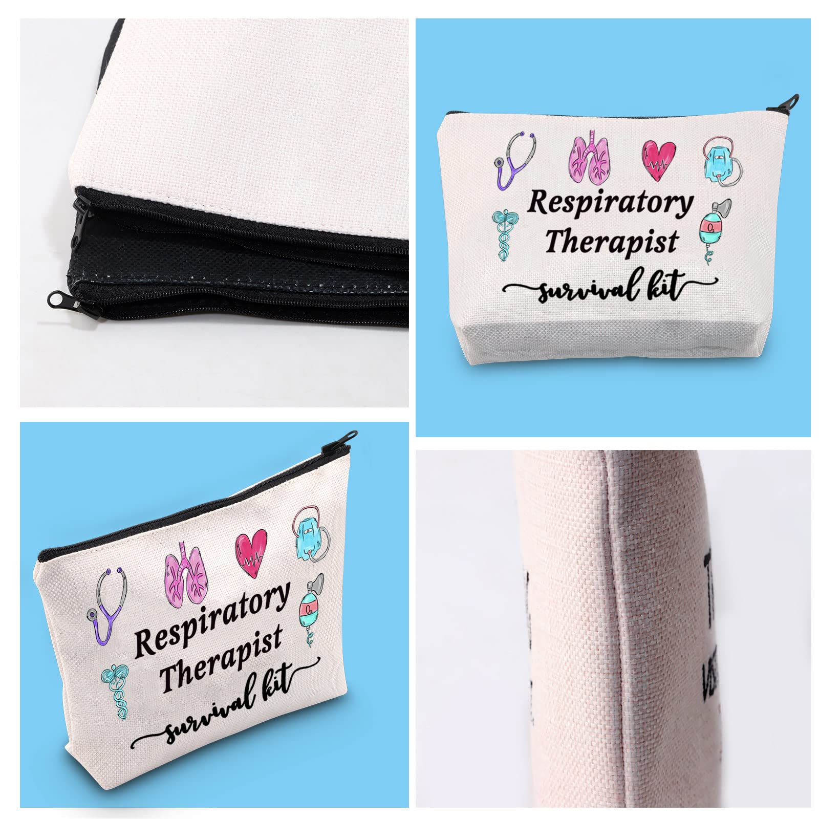 GJTIM Respiratory Therapist Makeup Bag - Essential RT Survival Kit for Graduates & Professionals | Perfect for Clinical Shifts, School & Gifts