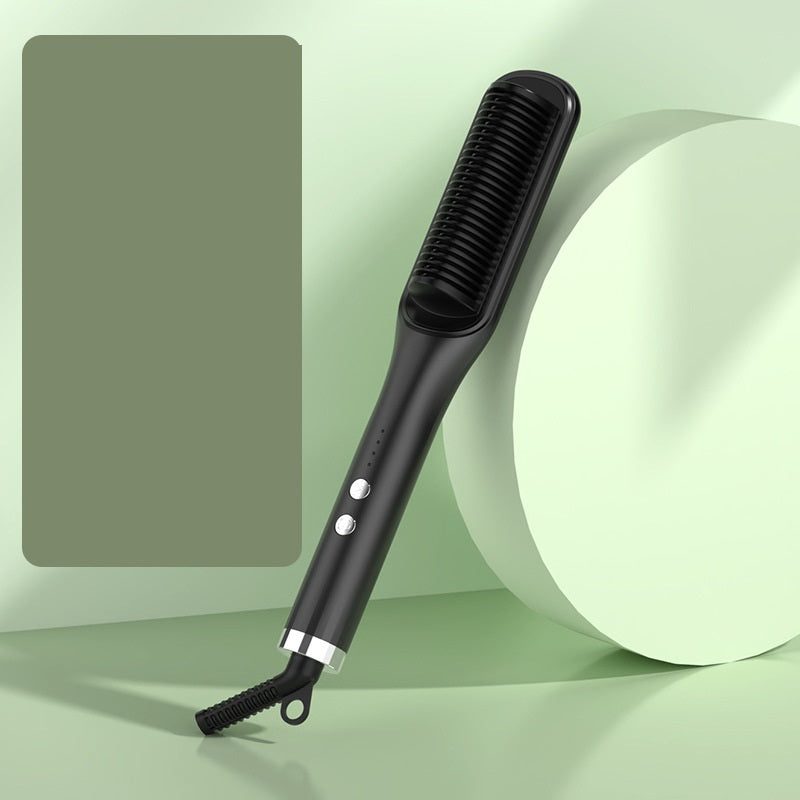 Anion Hair Straightener Brush - Electric Hair Curler & Straightening Comb for Smooth, Frizz-Free Styling - Perfect for Home Use, Travel & Salon-Quality Results