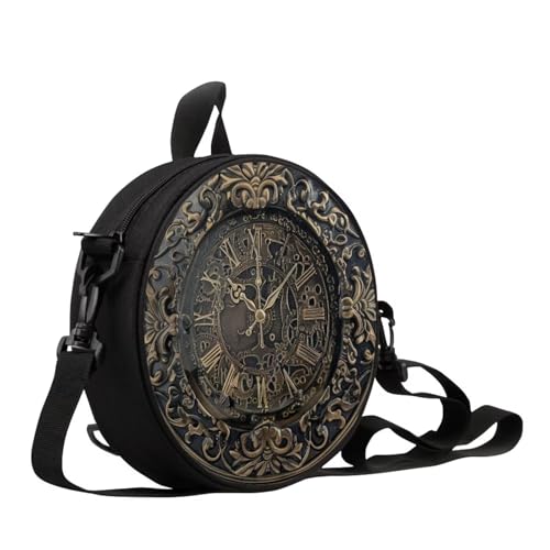 Brown-vintage Clock Print