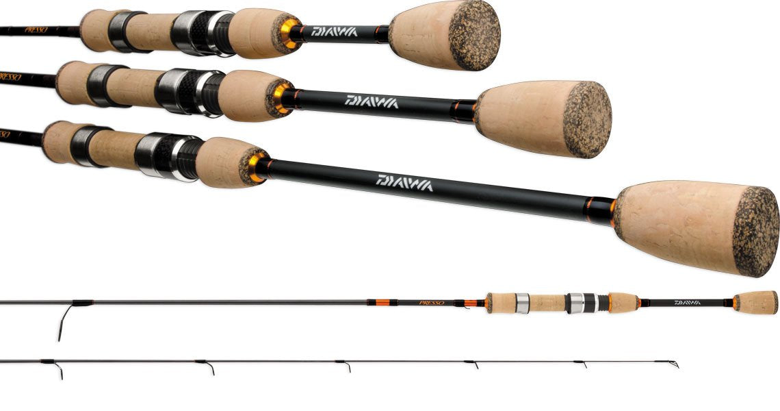 Daiwa Presso Travel Pack Rod 4-Piece Spinning Fishing Rod - Compact & Portable for Backpacking, Camping, and Travel Adventures