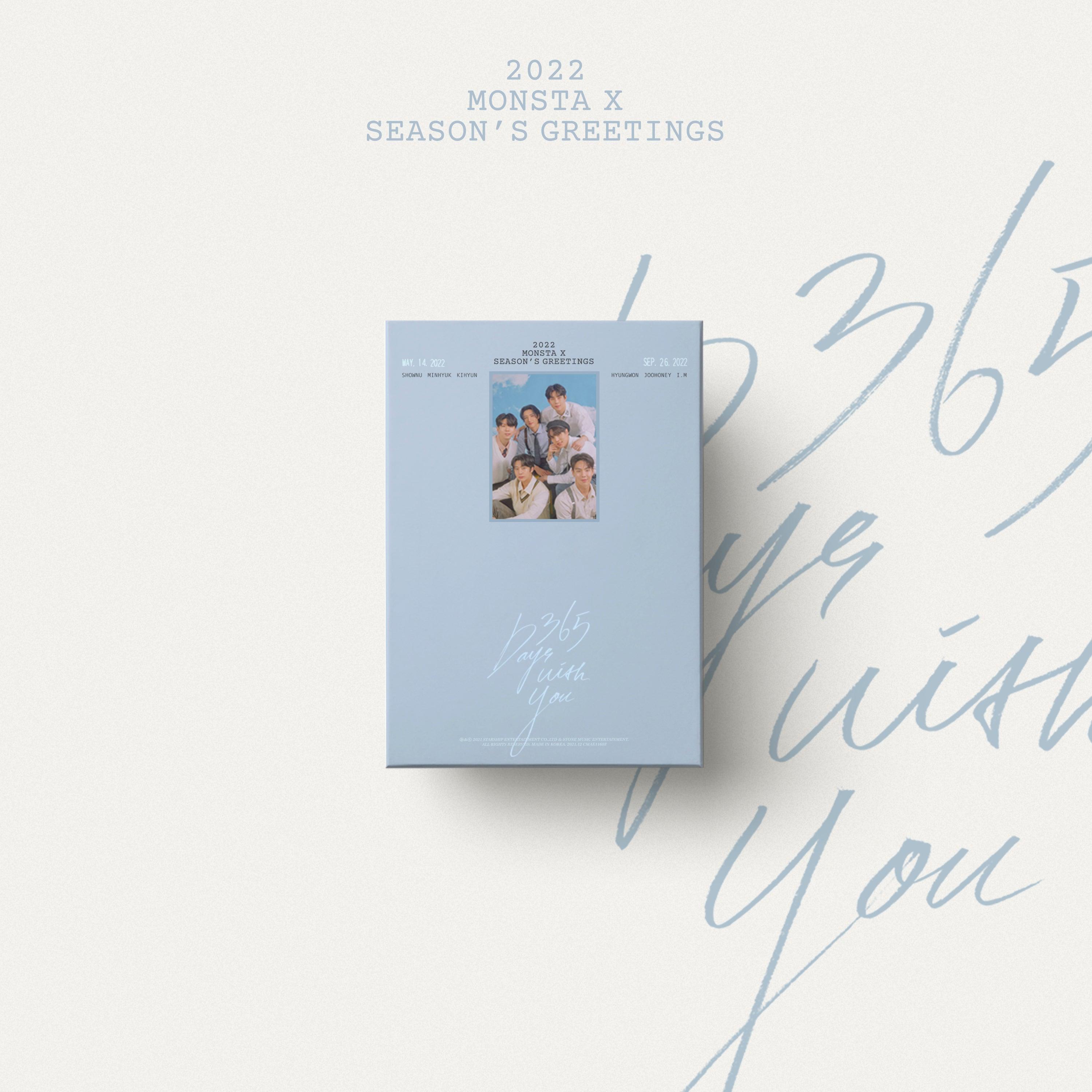 MONSTA X 2022 Season's Greetings Official K-Pop Merchandise - Perfect for Fans, Collectors & Gift Giving | Ideal for Birthdays, Concerts & K-Pop Events