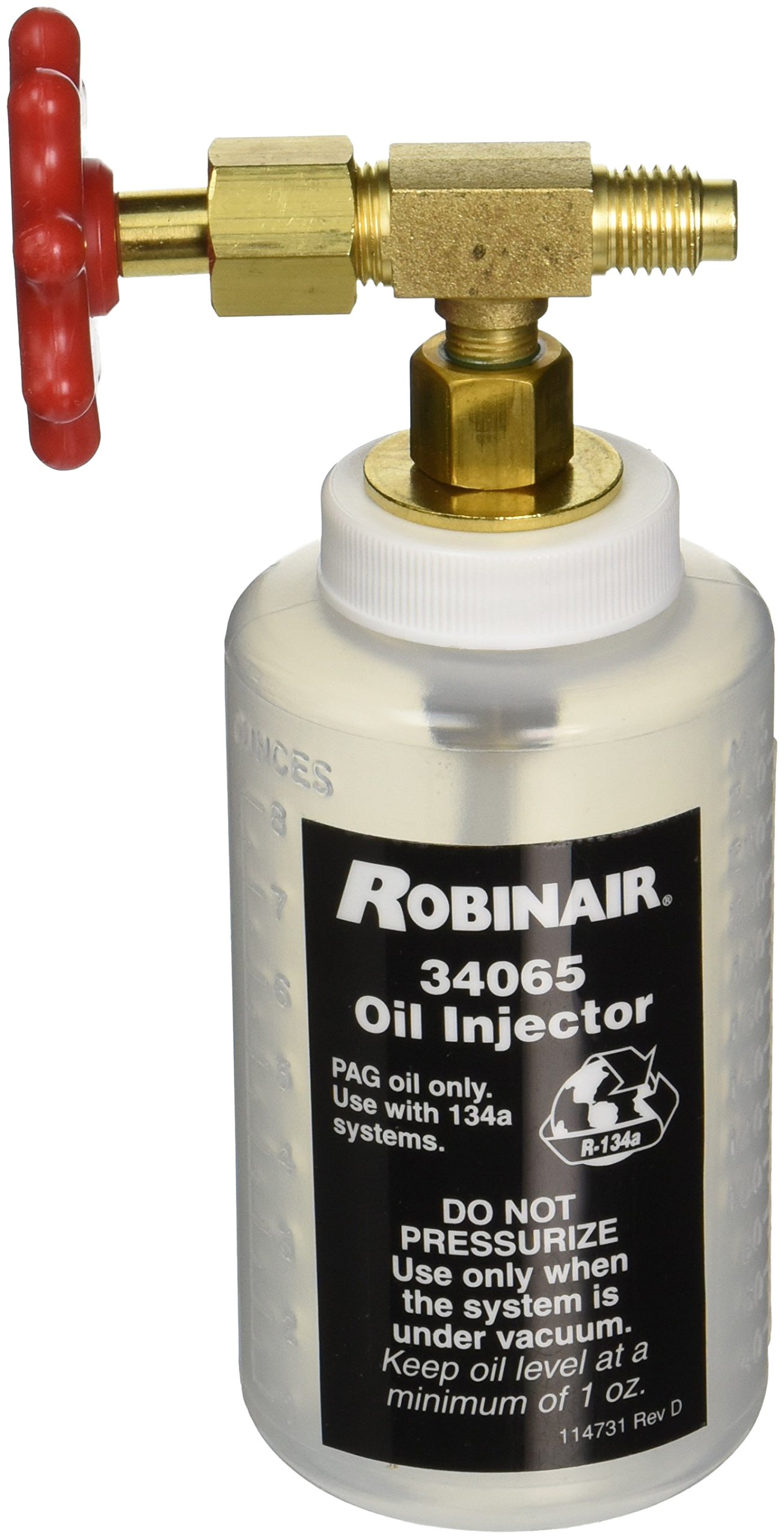 Robinair 34065 R-134a Oil Injector with 1/2