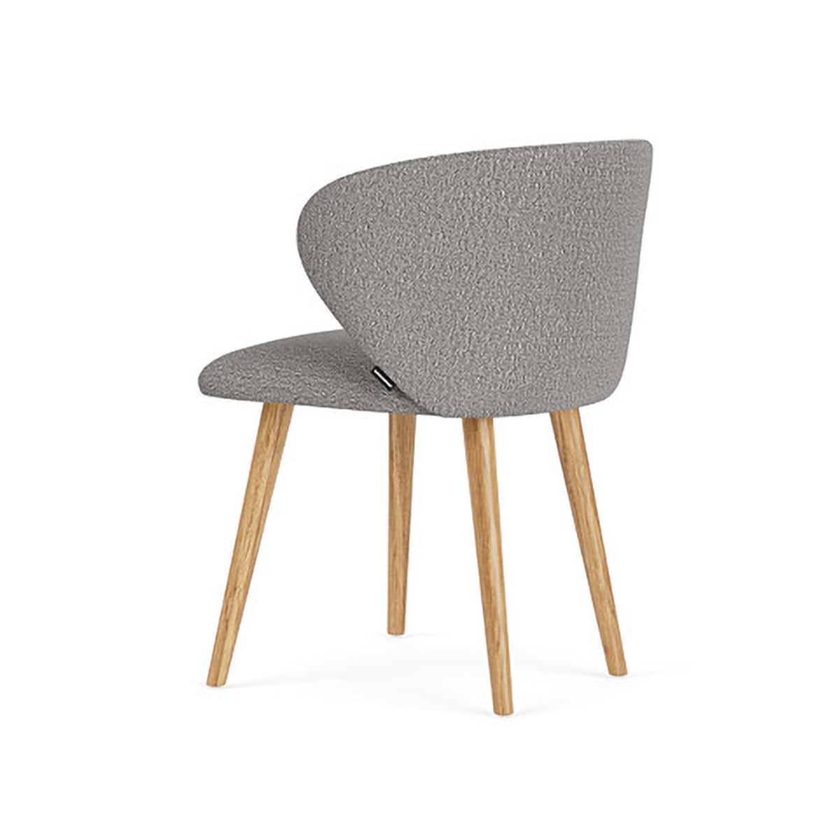 Ellie Boucle Dining Chair - Modern Upholstered Accent Chair for Kitchen, Dining Room, or Office - Soft Textured Fabric & Sturdy Wooden Legs - Perfect for Home Decor & Entertaining