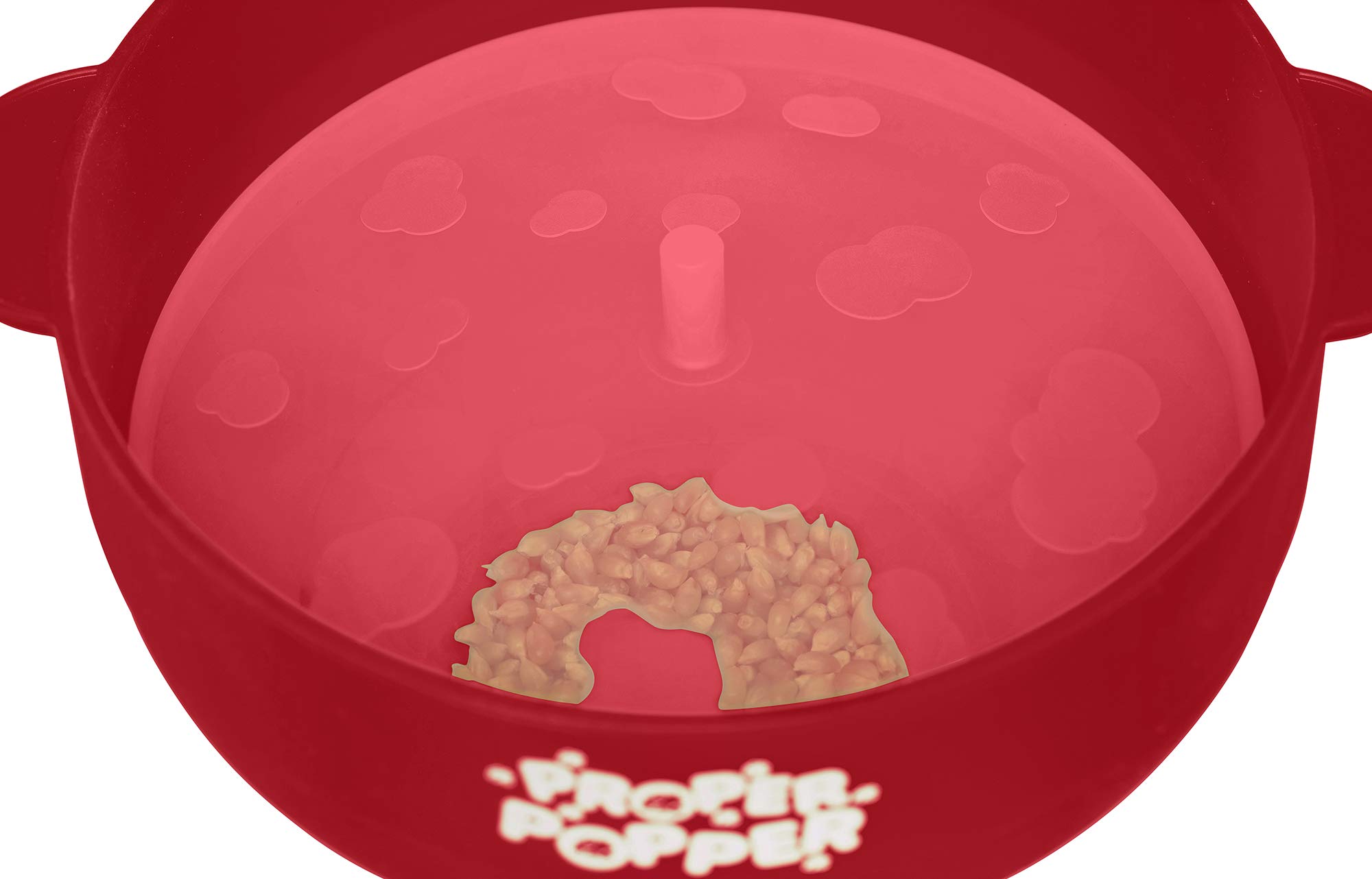 Original Silicone Microwave Popcorn Popper - BPA Free, Collapsible & Dishwasher Safe Popcorn Maker Bowl (Ruby Red) for Movie Nights, Snack Time & Healthy Family Snacking
