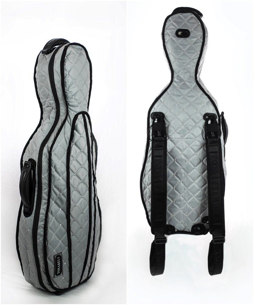Premium Tonareli Viola Case Cover for VAF Shaped Fiberglass Cases - VACCS 1003 Silver | Durable Protection for Violas | Perfect for Musicians, Students & Travel