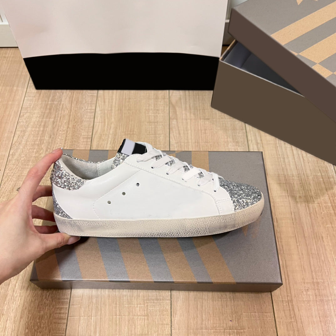 Golden Goose Delstar Sneakers - Stylish & Comfortable Distressed Leather Shoes for Men & Women | Perfect for Casual Wear, Street Style & Everyday Fashion