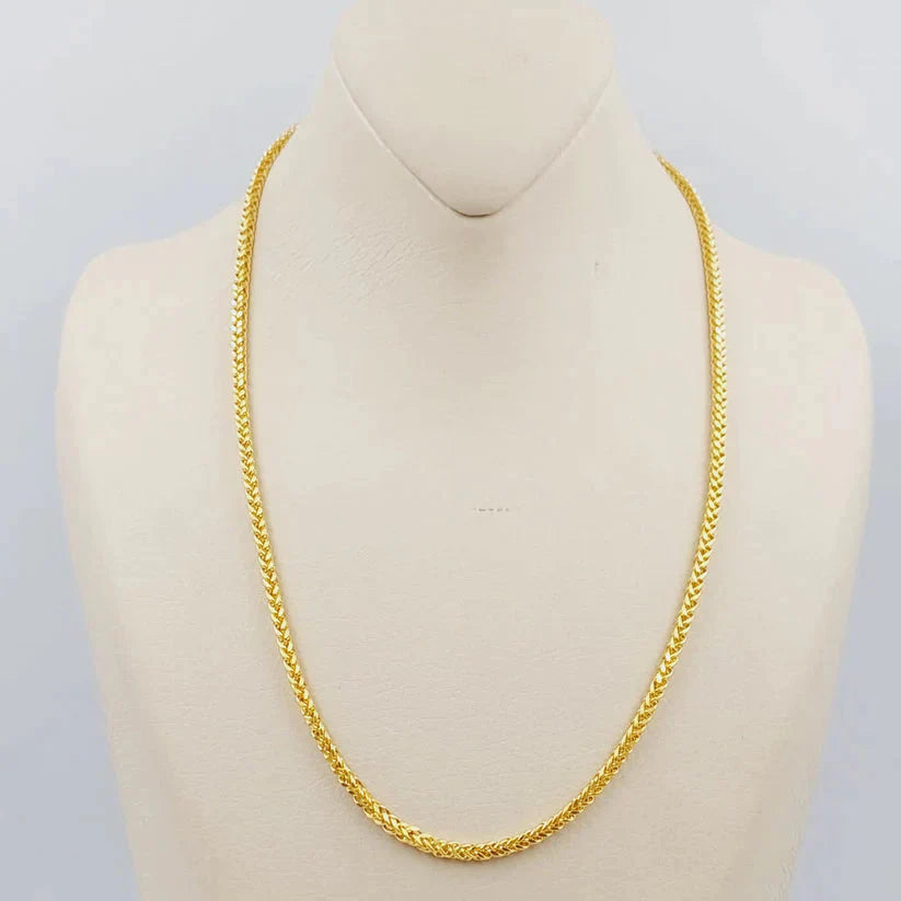 50cm Franco Medium Thickness Chain Necklace for Women - Stainless Steel Dainty Layering Jewelry - Perfect for Everyday Wear, Gift Giving & Special Occasions