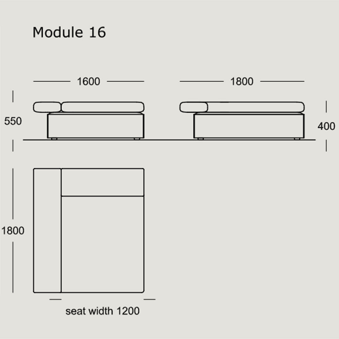Modular Cinder Block Sofa Set - 16 & 23 Piece Configurable Sectional for Modern Living Room, Outdoor Patio & Lounge Spaces