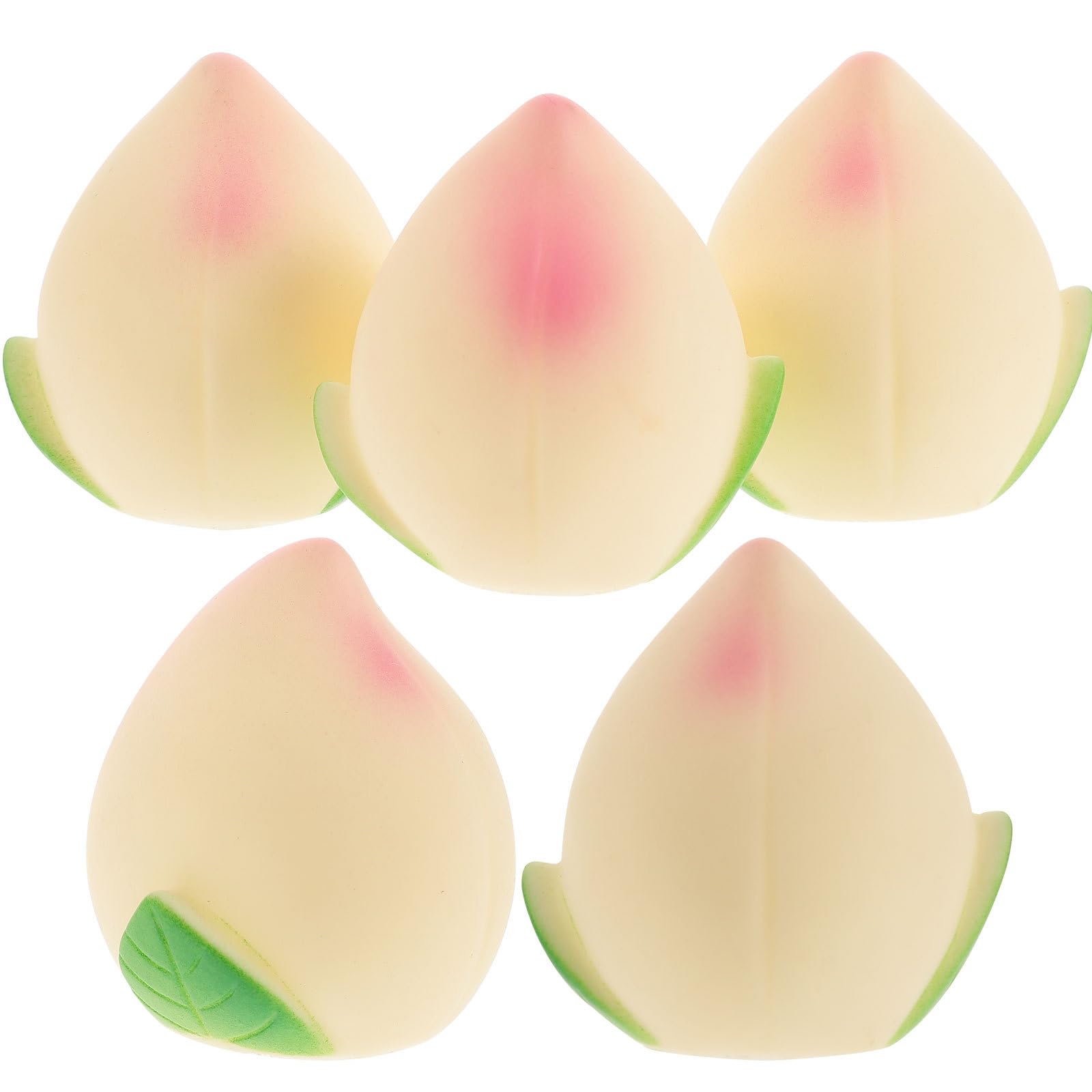 5PCS Longevity Peach Cake Topper Set - Vinyl Birthday Cake Decorations for Elderly & Senior Birthday Parties - Chinese Style Happy Birthday Ornaments - Perfect for Milestone Celebrations & Cultural Events