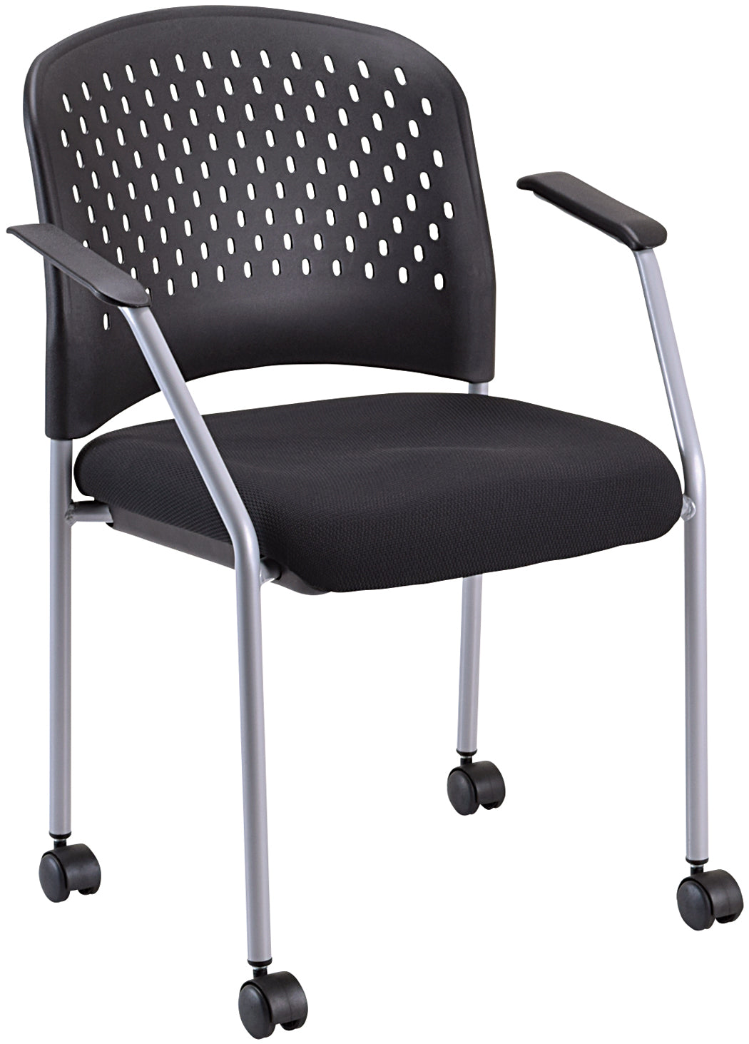 Eurotech Breeze Office Chair with Casters - Grey or Black Frame & Fabric - FS8270 / FS9070 - Ergonomic Desk Chair for Home & Office Workspace