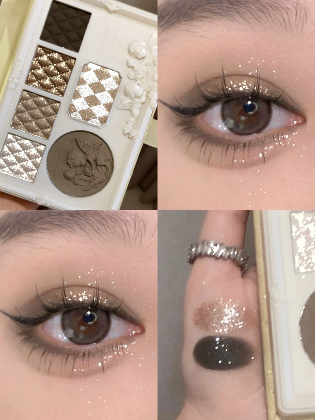 Cheerflor Serenade of Angels Eyeshadow Palette - 18 Highly Pigmented Matte & Shimmer Shades | Vegan & Cruelty-Free Makeup | Perfect for Everyday Wear & Special Occasions
