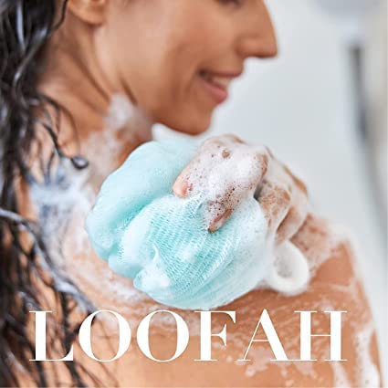 SIA VENDORS™ Exfoliating Shower Scrubber for Men & Women - Washable Body Scrubber with Loofah Texture for Deep Cleansing & Dead Skin Removal - Perfect for Bath, Shower & Spa (Set of 2, Multi-Color)