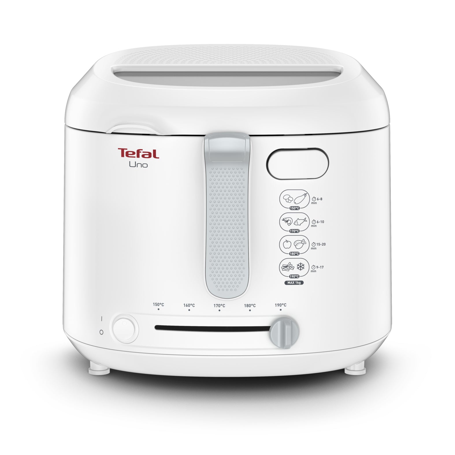 Tefal Uno FF203130 1600W White Standalone Deep Fryer - Perfect for Home Kitchen, Fast & Healthy Frying