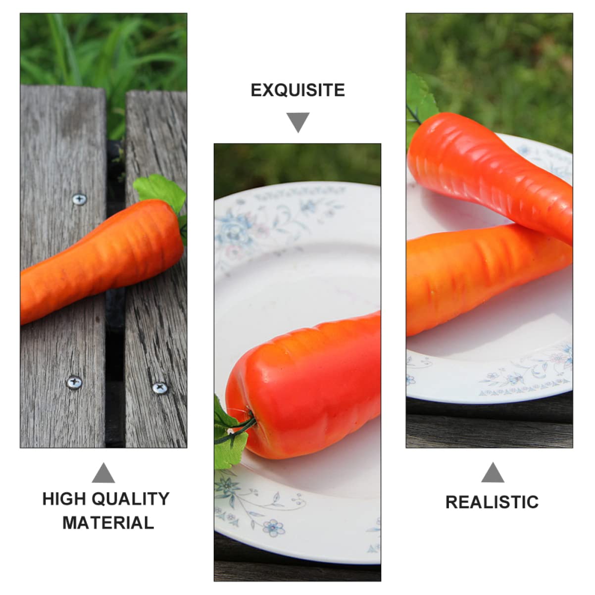 12pcs Artificial Carrot Decorations - Fake Foam Carrots for Easter Bunny Display, Home Decor, Landscape Filler & Photo Props - Perfect for Easter Party, Spring Centerpieces, and Farmhouse Themed Decor