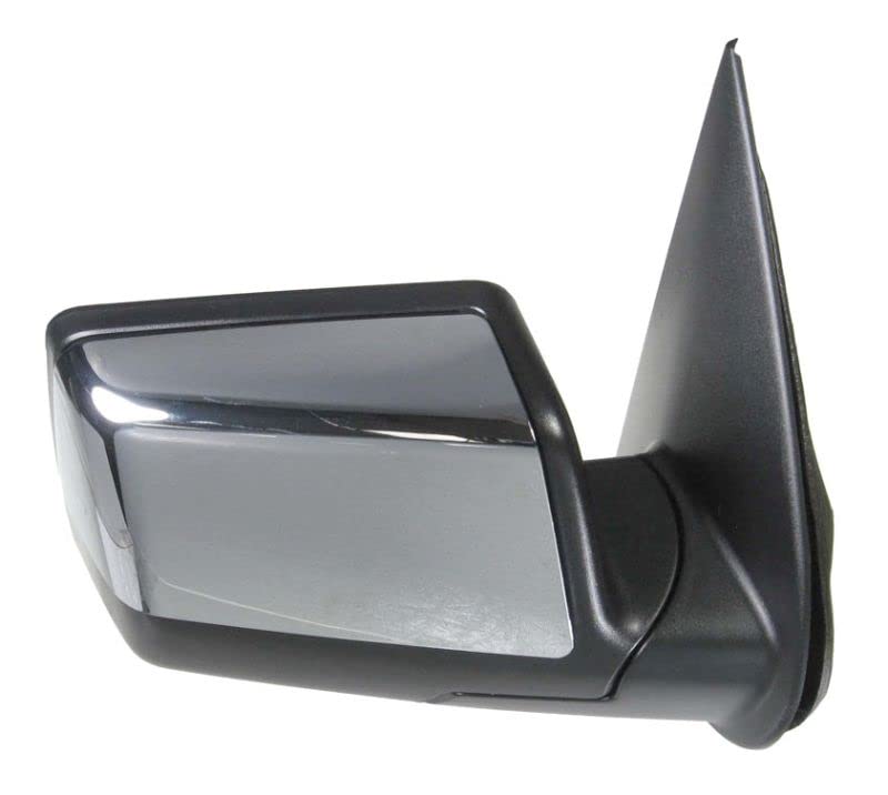 Heated Power Puddle Light Side Mirrors with Chrome & Caps - Pair for Ford Explorer | Durable Auto Accessories for Night Driving & Safety