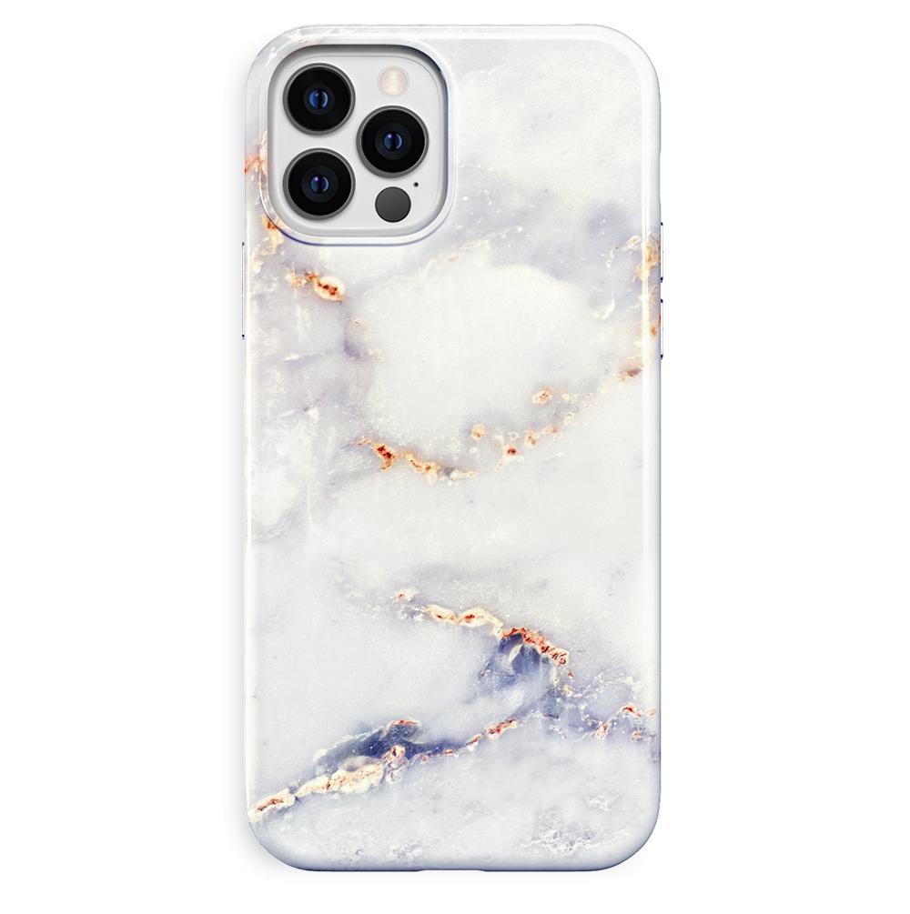 Premium Gray Clouds Marble Pattern iPhone Case - Slim Protective Cover for iPhone 12/13/14/15 Pro Max - Stylish & Durable for Everyday Use, Work & Travel