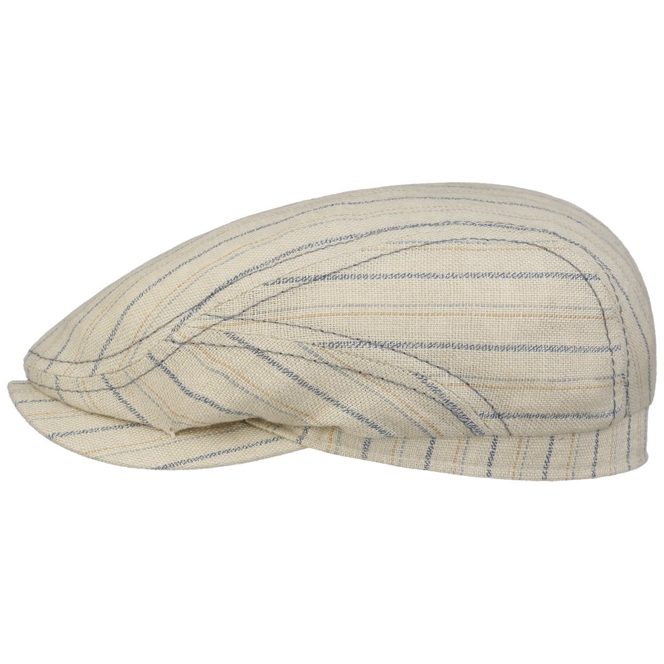 Stetson Ledford Driver Linen Flat Cap - Classic Men's Summer Hat for Golf, Driving & Outdoor Activities