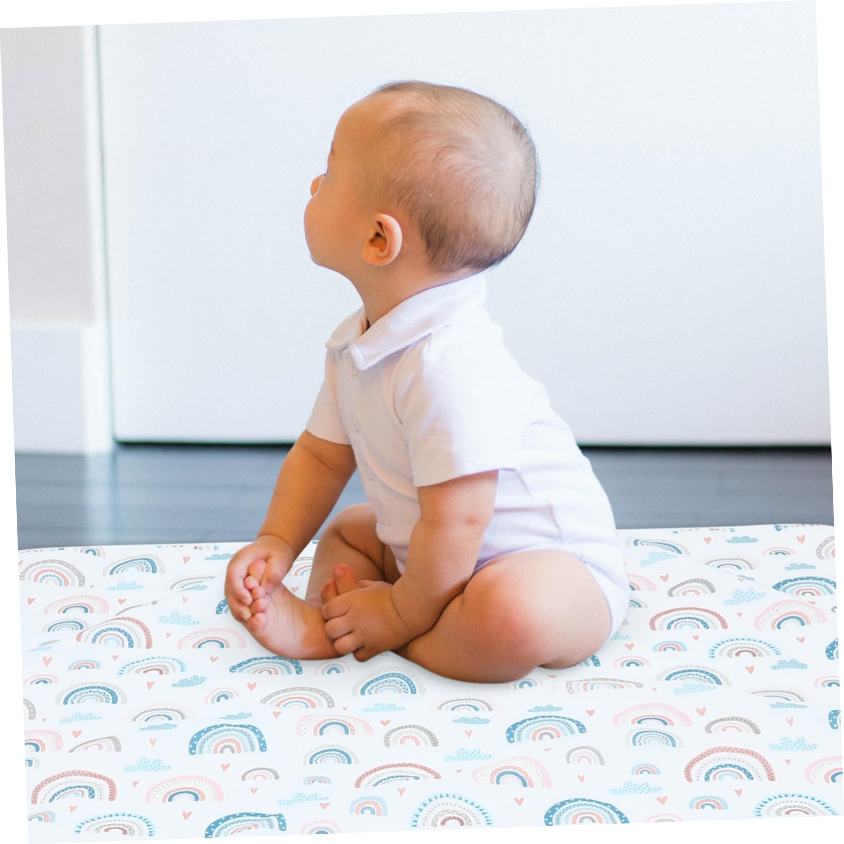 Non-Slip Multipurpose Floor Mat for Babies & Toddlers - Waterproof Highchair Mat, Play Mat, Food Mat with Colorful Design | Perfect for Dining, Playtime & Nursery Protection