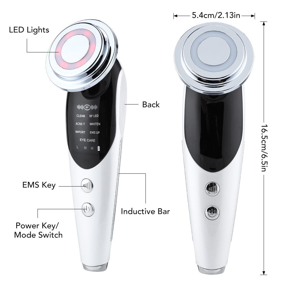 7 in 1 Facial Massager for Skin Care - Electric Face Roller with Anti-Aging, Lymphatic Drainage & Puffiness Reduction - Perfect for Home Spa & Skincare Routine