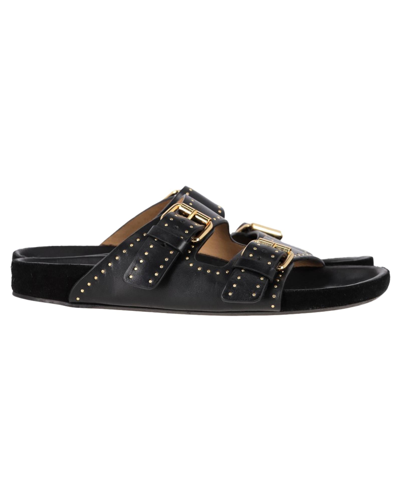 Asmae Studded Leather Sandals for Women - Stylish Comfortable Summer Gladiator Sandals - Perfect for Beach, Vacation and Casual Outings