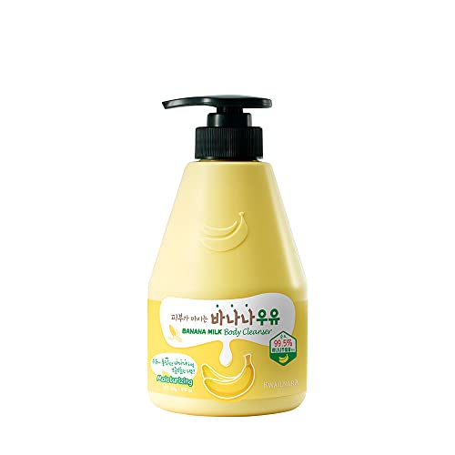 KWAILNARA Banana Milk Body Wash - 560g / 19.75oz Moisturizing Shower Gel for Dry & Sensitive Skin - Perfect for Daily Bath & Relaxing Spa Time at Home