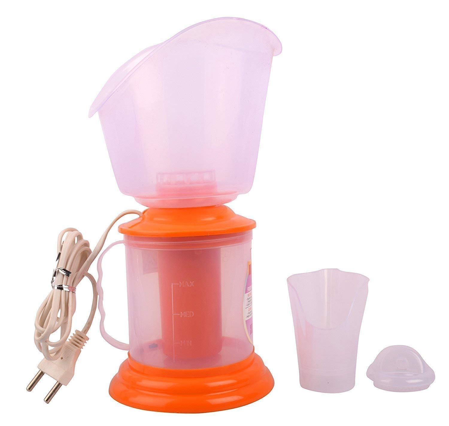 SHREEJIIH 3-in-1 Facial Steamer for Women - Electric Steam Vaporizer with Nose Inhaler & Face Sauna | Portable Home Spa Device for Skin Care, Cold Relief & Relaxation | Perfect for Daily Beauty Routine & Wellness Therapy