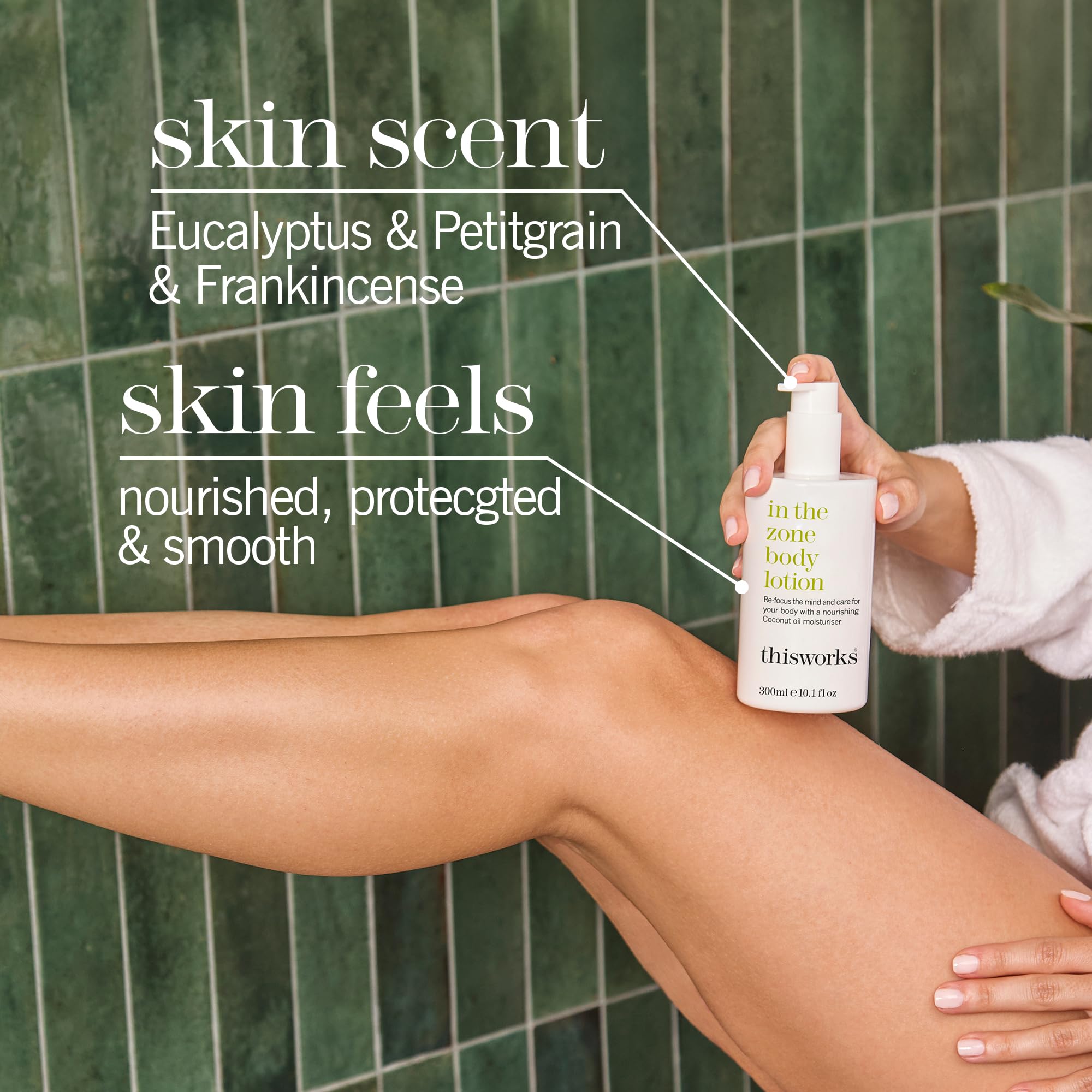 This Works In The Zone Shower Gel - Refreshing Eucalyptus & Frankincense Body Wash for Cleansing, Soothing & Revitalizing Skin | Aromatherapy Formula, 10.1 oz / 300ml | Perfect for Morning Refreshment & Post-Workout Relaxation