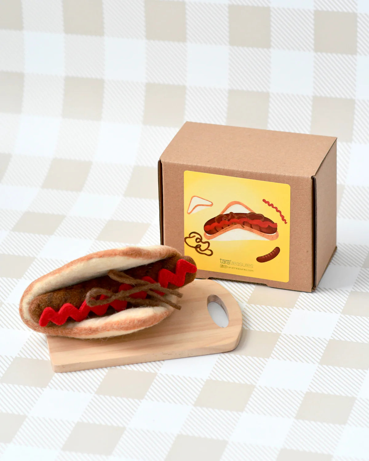 Snag Sausage Sizzle Set - Realistic Felt Play Food for Kids Pretend Cooking & BBQ Party Games | Perfect for Preschool Learning, Role Play, and Kitchen Toy Collections