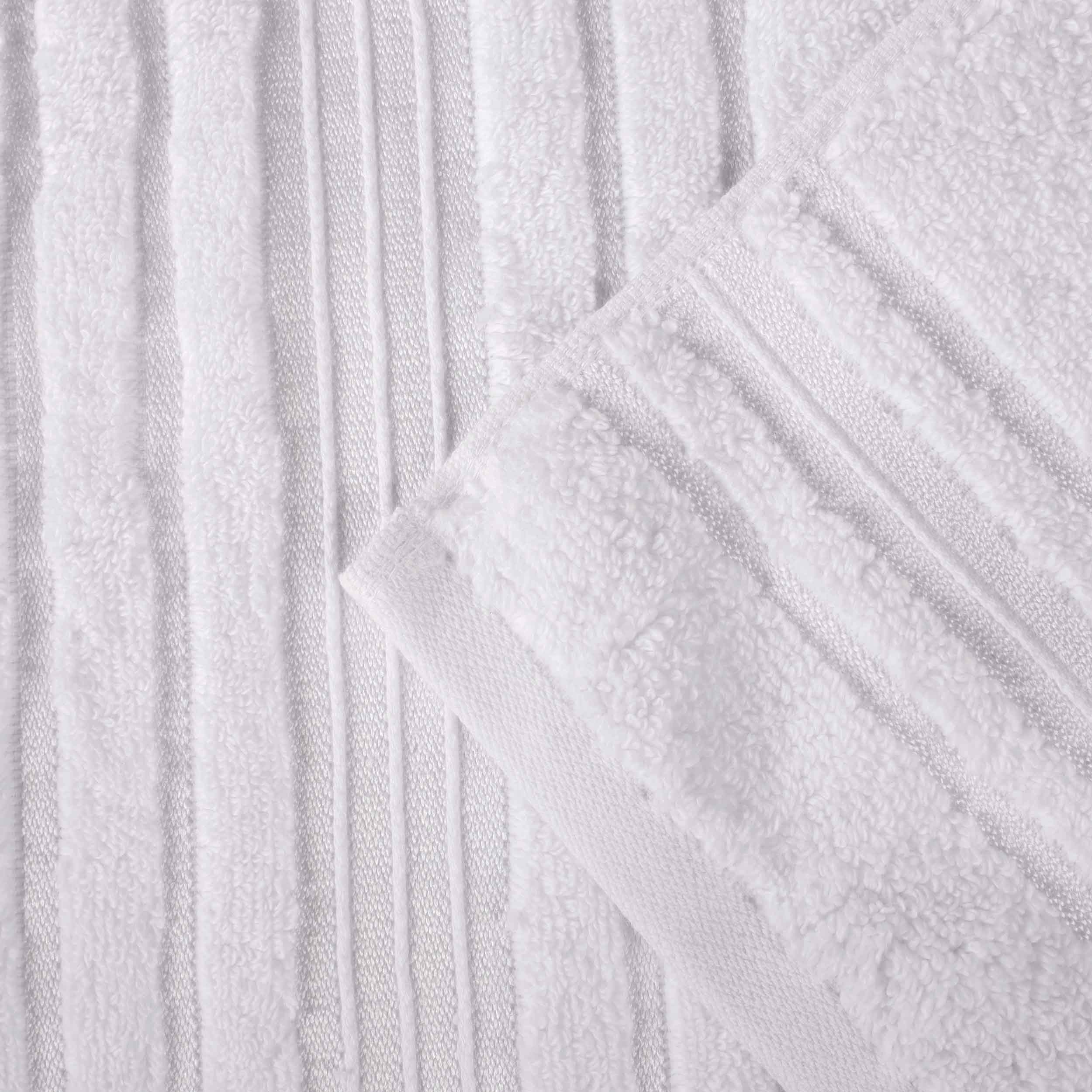 Premium 6-Pack Sadie Zero Twist Cotton Hand Towels - Solid & Jacquard Floral Designs | Soft, Absorbent Bath & Kitchen Towels for Home, Spa, and Guest Use