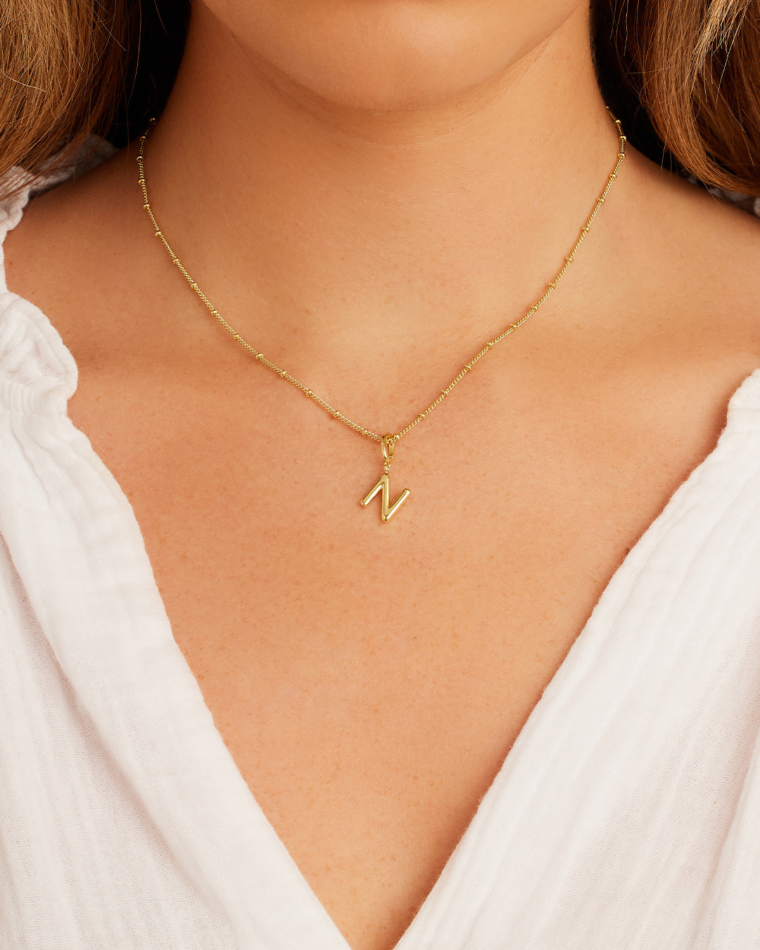 Alphabet Helium Parker Charm - Stylish Initial Letter Pendant Necklace for Women, Perfect for Gifts, Birthdays & Everyday Wear