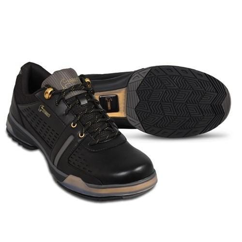 Hammer Men's Boss Bowling Shoes - Black/Gold - Comfortable & Durable for League Play & Tournaments