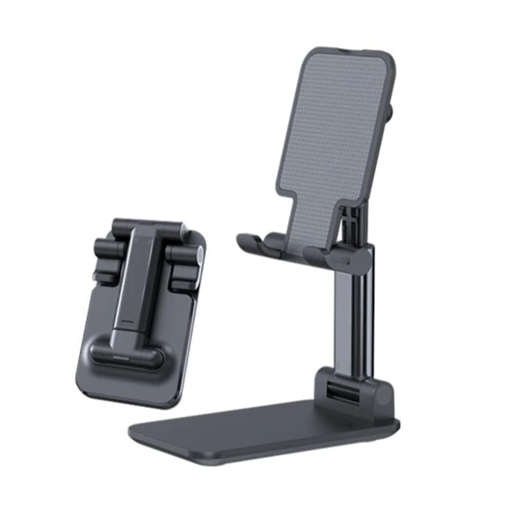 Premium Cell Phone Stand Holder - Adjustable & Sturdy Phone Dock for Desk, Compatible with iPhone, Samsung, Google Pixel - Perfect for Home Office, Video Calls, and Hands-Free Viewing (White)