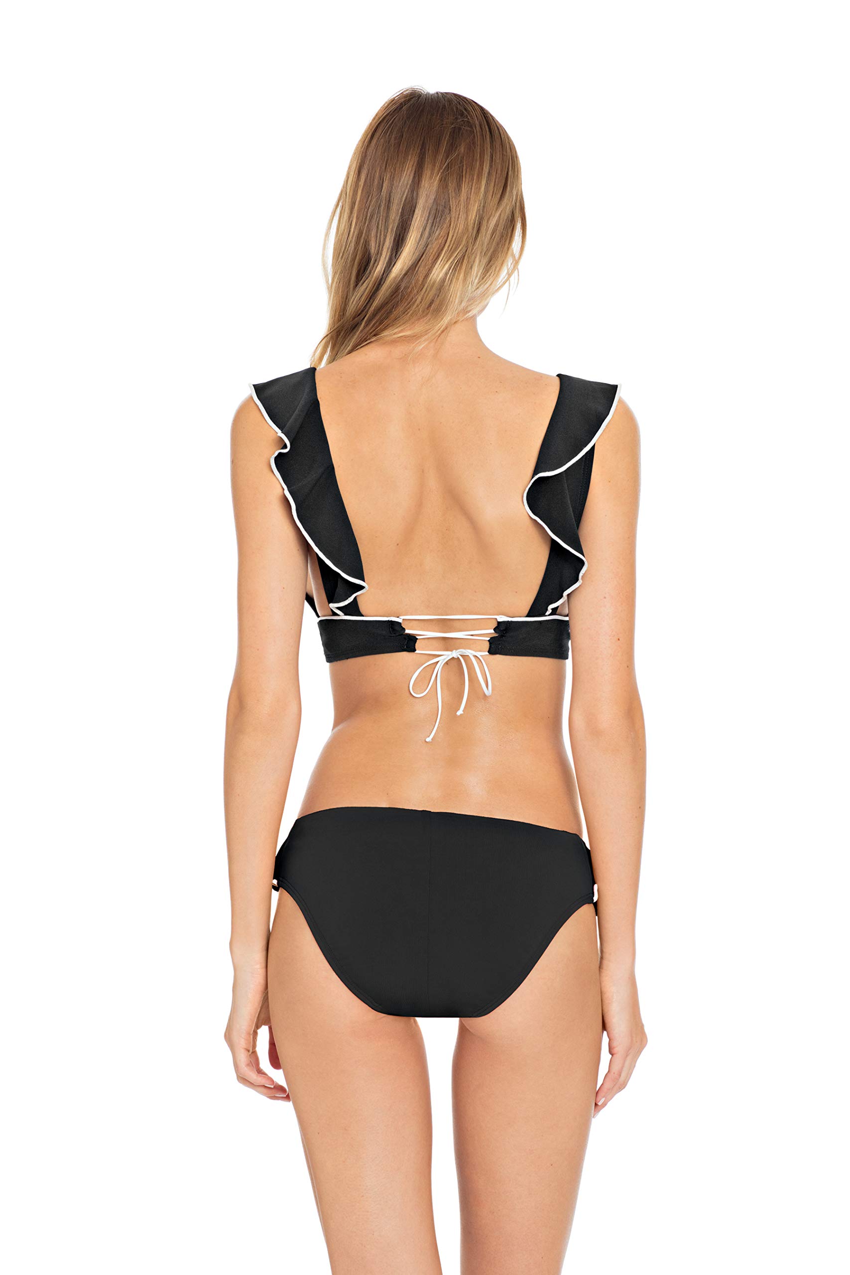 Robin Piccone Women's Malia Tab Side Hipster Bikini Bottom - Sexy High-Cut Swimwear for Beach, Pool & Vacation | Comfortable & Stylish Bikini Bottoms for Women