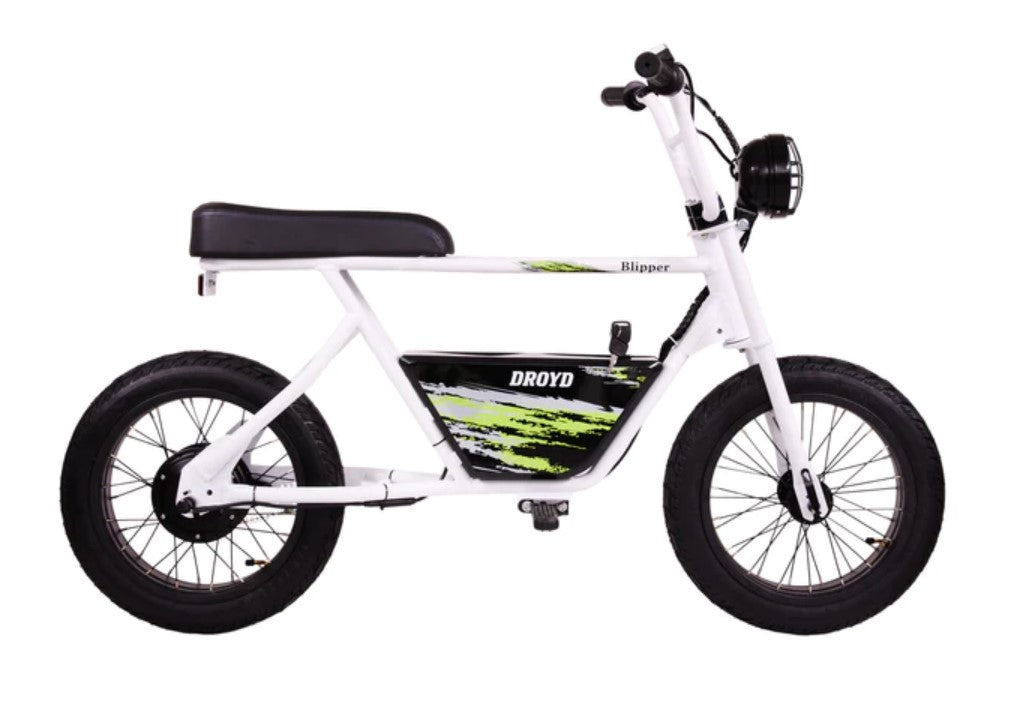 Droyd Blipper Mini Electric Bike - 24V 10Ah Battery, 250W Motor, 12.5 MPH Speed - Lightweight & Portable E-Bike for Commuting, Campus, and Urban Riding