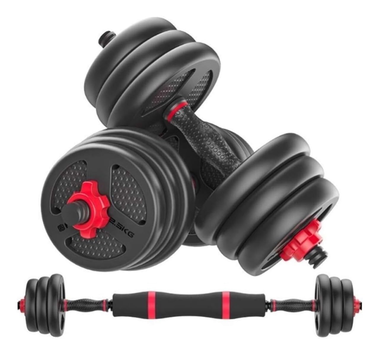 Adjustable Dumbbells 2-Pack - 30kg (15kg Each) for Home Gym, Weight Loss & Strength Training - Perfect for Men & Women - Ideal for Full-Body Workouts, HIIT & CrossFit