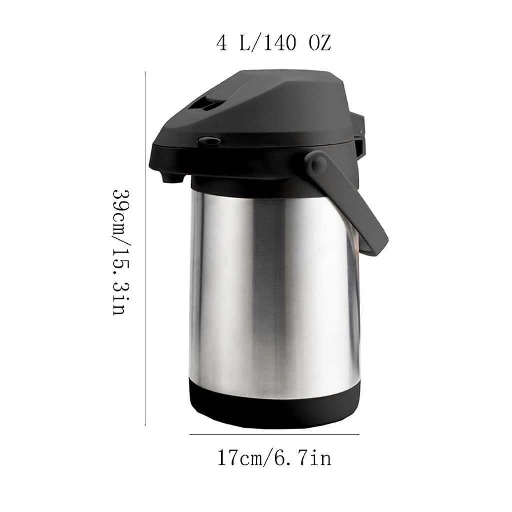 Premium Stainless Steel Vacuum Insulated Thermos - 24 Hour Hot & Cold Retention, Large Capacity Portable Water Bottle for Travel, Hiking, Office & Outdoor Activities (Silver) - Perfect for Coffee, Tea & Beverages