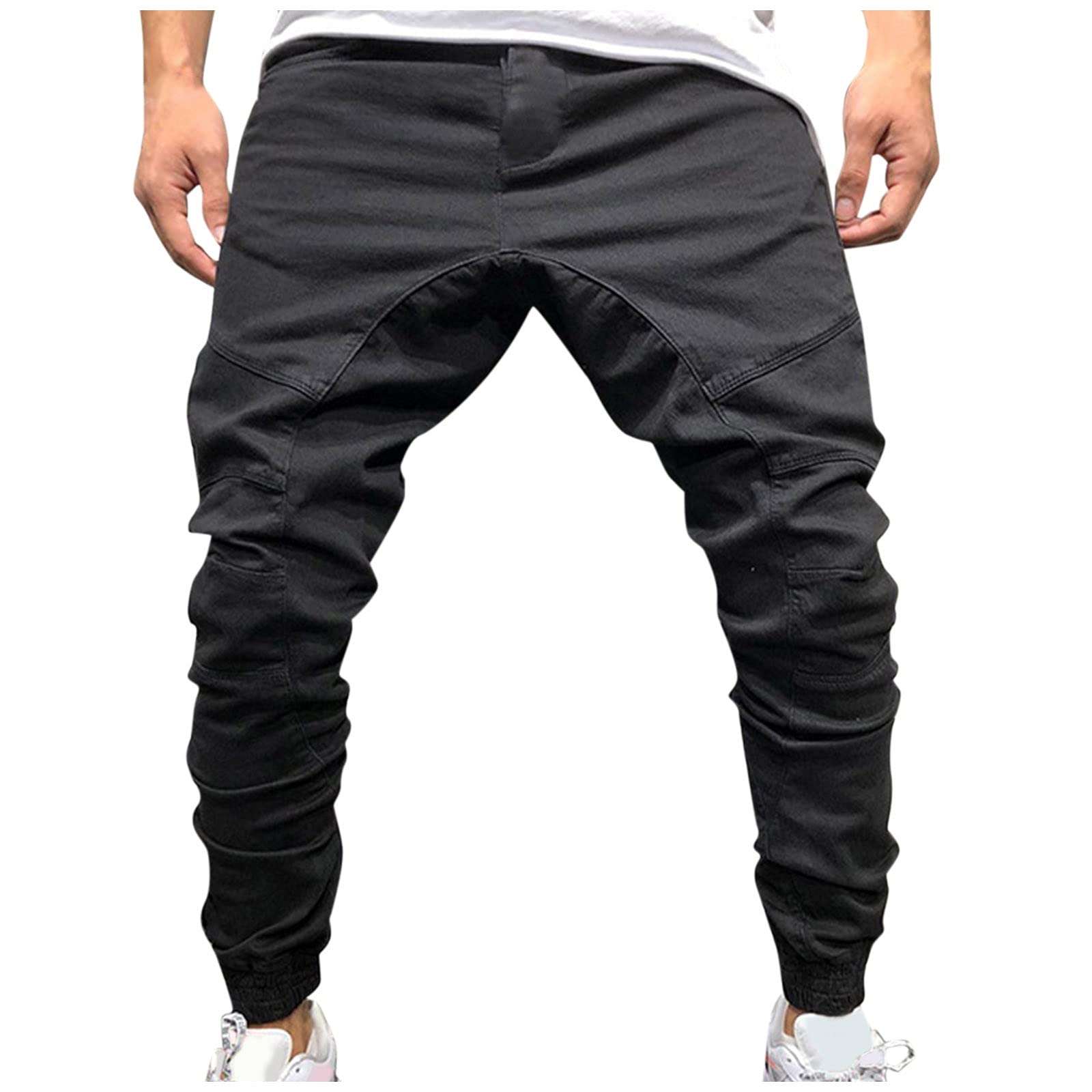 Xiloccer Men's Designer Joggers - Winter Thermal Sports Pants for Hiking, Running & Casual Wear - Plus Size Boho Style Sweatpants for Outdoor Activities & Lounge
