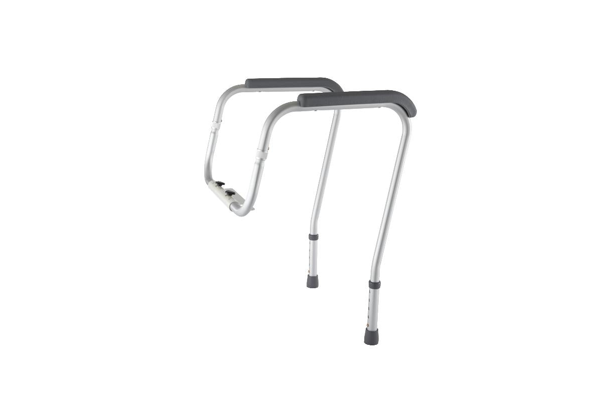 Foldable Toilet Safety Rails for Elderly - Adjustable Bathroom Handrails (1 Pair) - Non-Slip Support for Seniors & Disabled - Ideal for Home Care & Assisted Living Facilities